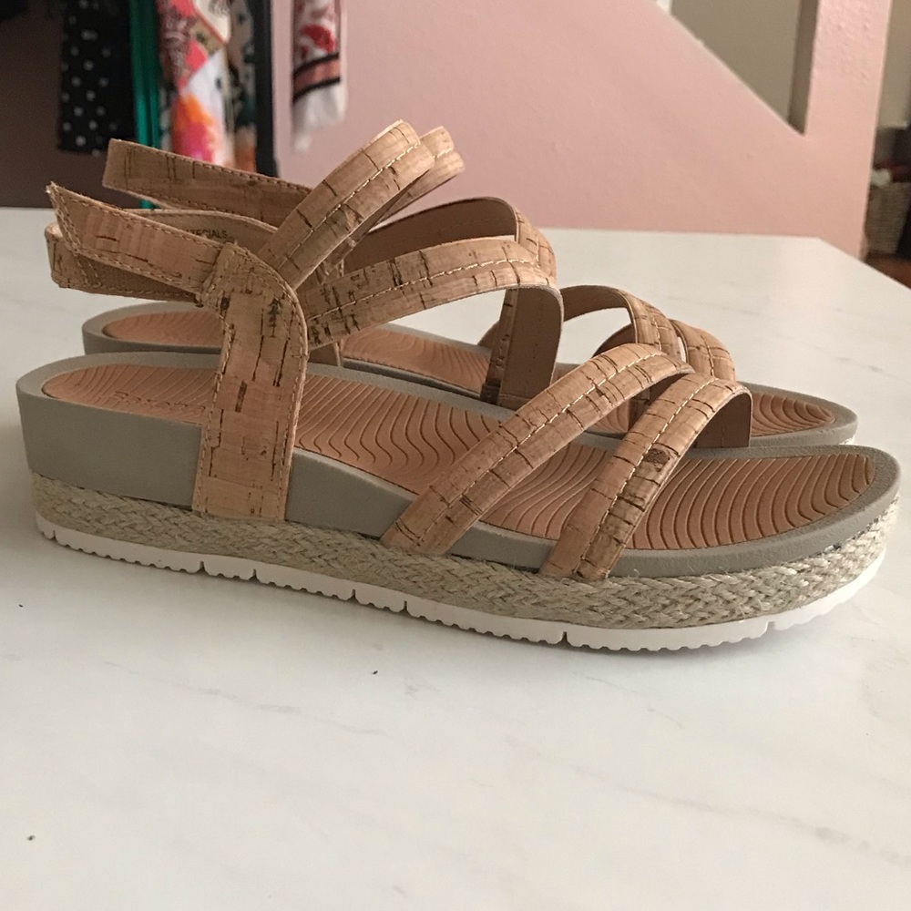 NWOT Cork Platform Espadrilles